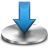 Blue Download Folder Icon